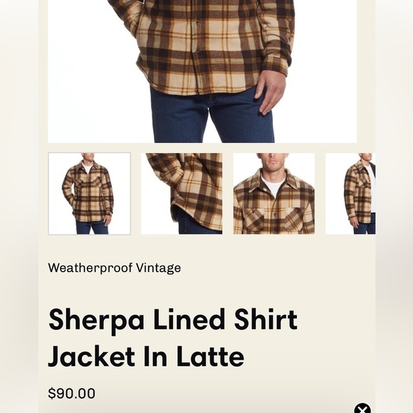 WEATHERPROOF FLEECE SHIRT JACKET IN LATTE BROWN SIZE XL EUC SUPER SOFT! - Picture 12 of 12